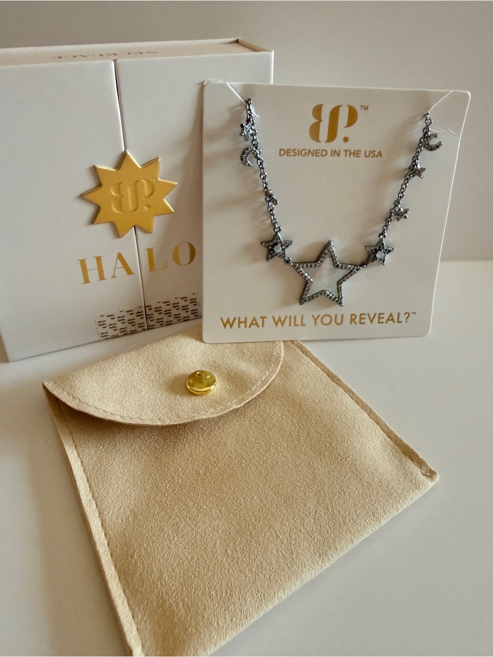 Bomb Party Halo Tender Reunion Necklace with Sparkling Accents. NIB
